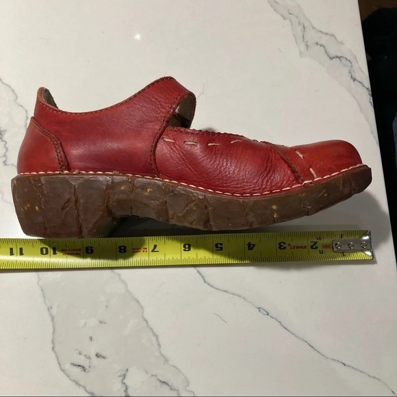 EL NATURALISTA Sz 37 Leather Mary Jane Hook & Loop Closure Rubber Sole Shoes - Picture 11 of 14